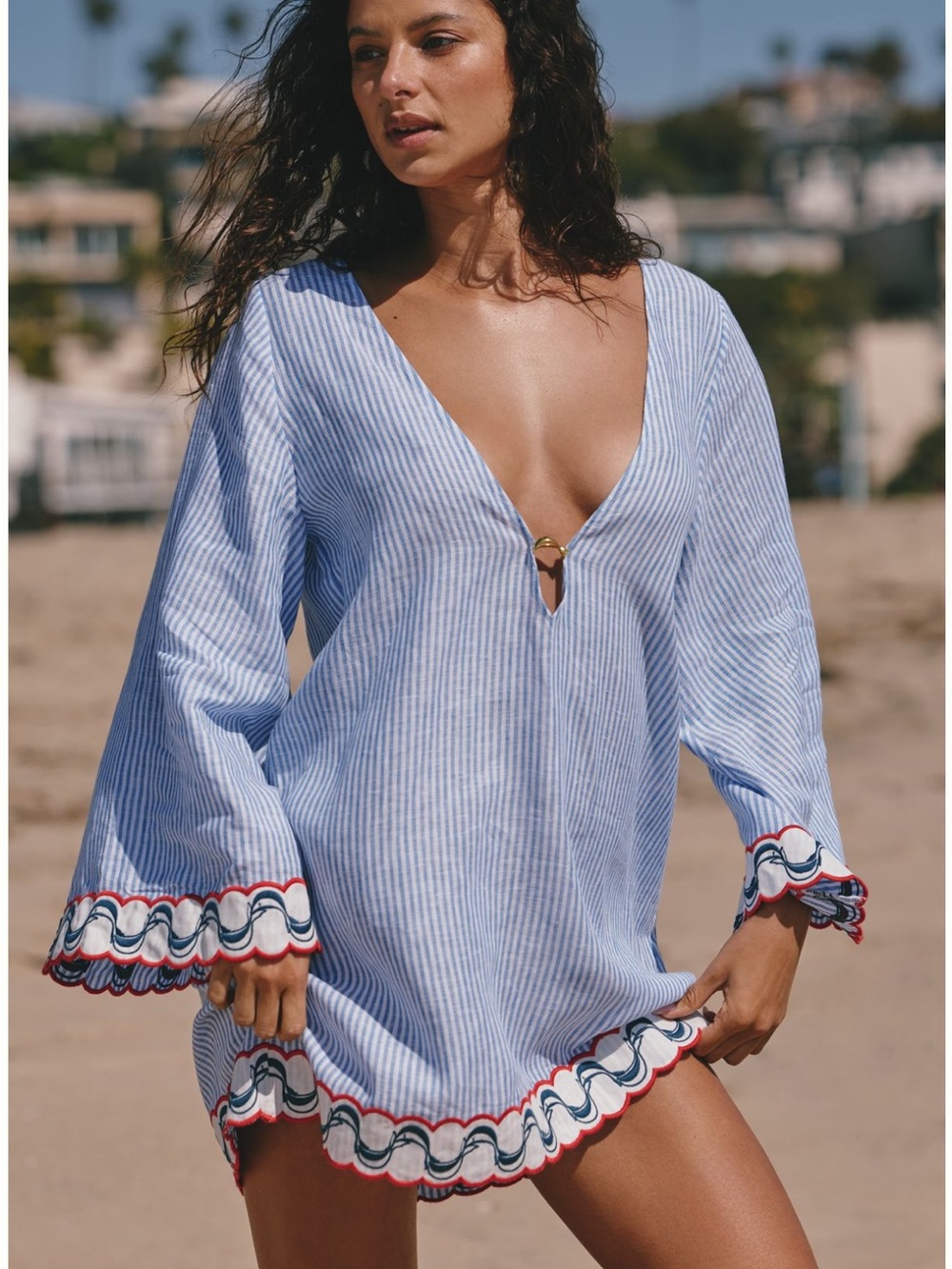 New FARM Rio Open Back Mini Dress